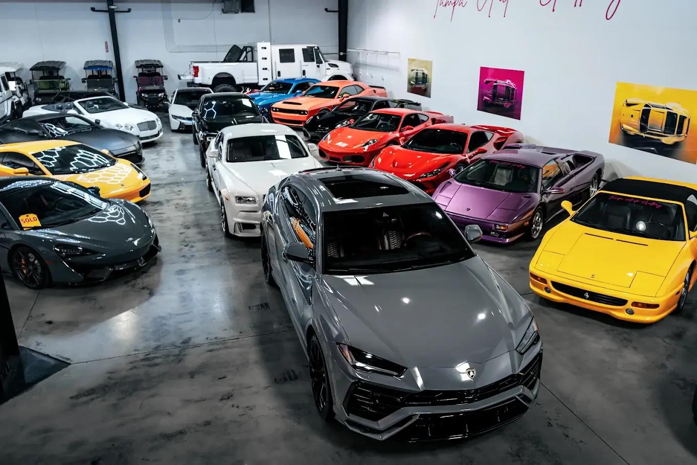 luxury car dealership